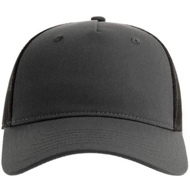 Atlantis Atlantis Men Zion 6 Panel Trucker Cap in Dark Grey Dark Grey One Size Male 5063107614834