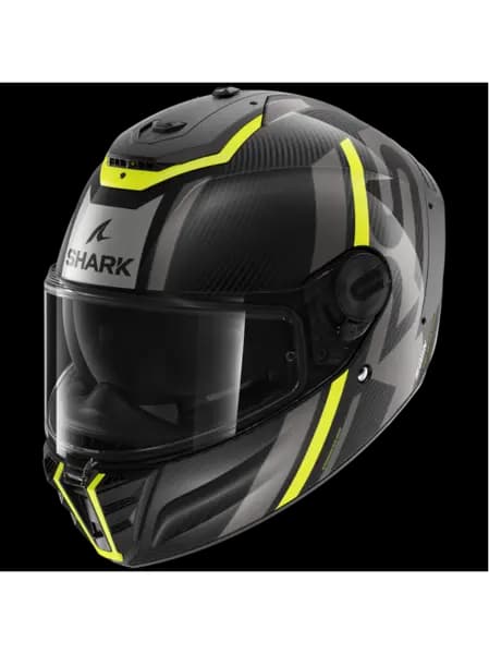 Shark Spartan RS Carbon Shawn Carbon Yellow Anthracite DYA Full Face Helmet XL