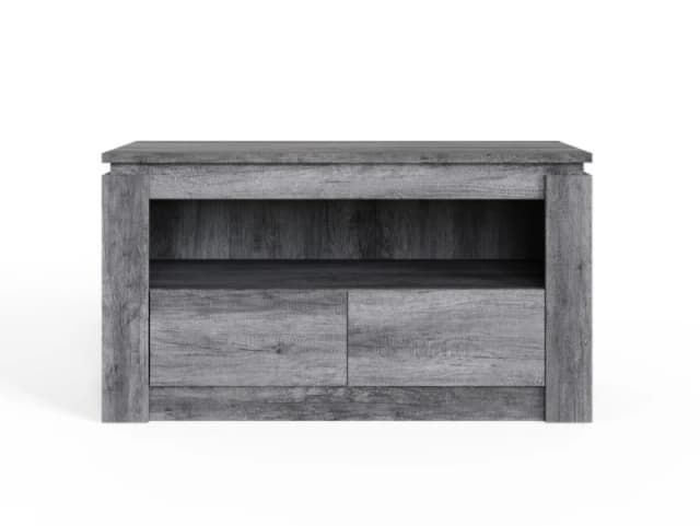 GFW Canyon Charcoal Grey 2 Drawer TV Unit