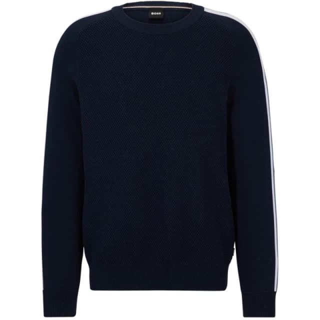 Boss Mens Pontevico Knitted Top Dark Blue male Small