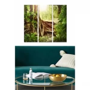 MDF79106941 Multicolor Decorative MDF Painting (3 Pieces)