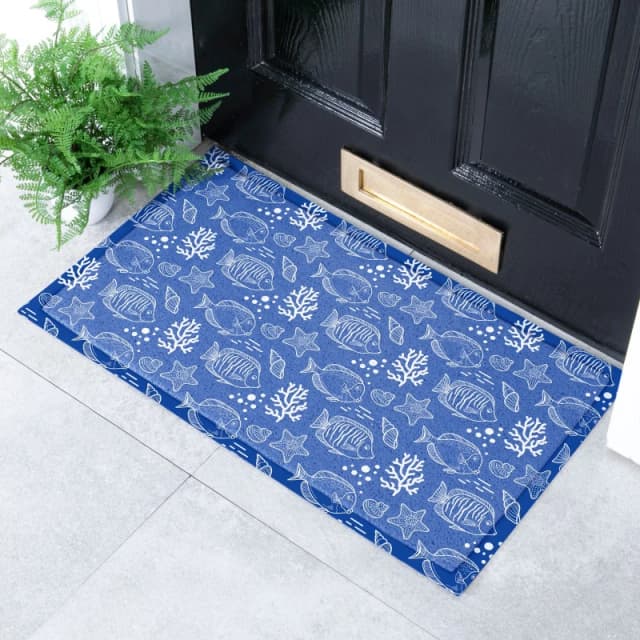 Native Natural Fish Indoor Outdoor Doormat (70 X 40Cm)