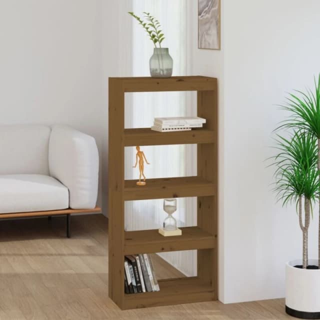 VIDAXL Book Cabinet/Room Divider Honey Brown 60x30x135.5cm Wood Pine Vidaxl 8720286608715