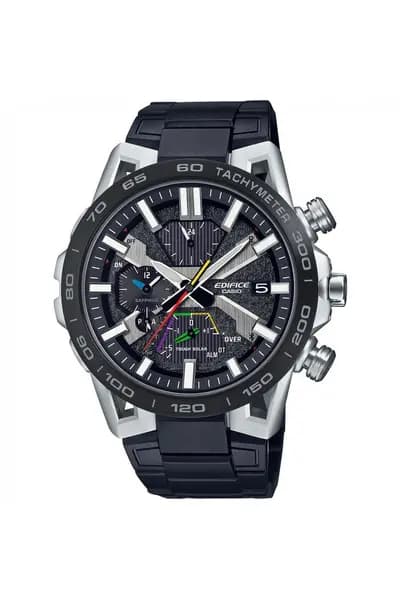 Casio Edifice Stainless Steel Classic Analogue Watch - Eqb-2000Dc-1Aer Black