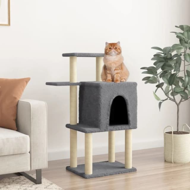 VIDAXL Vidaxl - Cat Tree with Sisal Scratching Posts Dark Grey 97cm 8720845417055