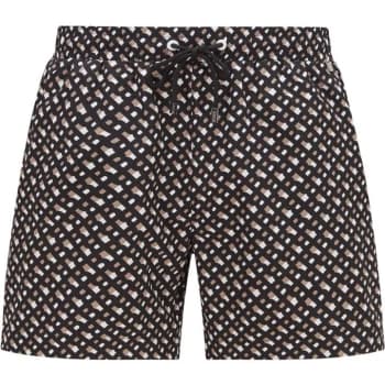 Boss Manu AOP Swim Shorts - Black