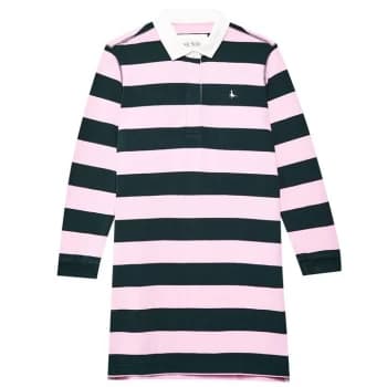Jack Wills Worlington Rugby Dress - Navy/Pink
