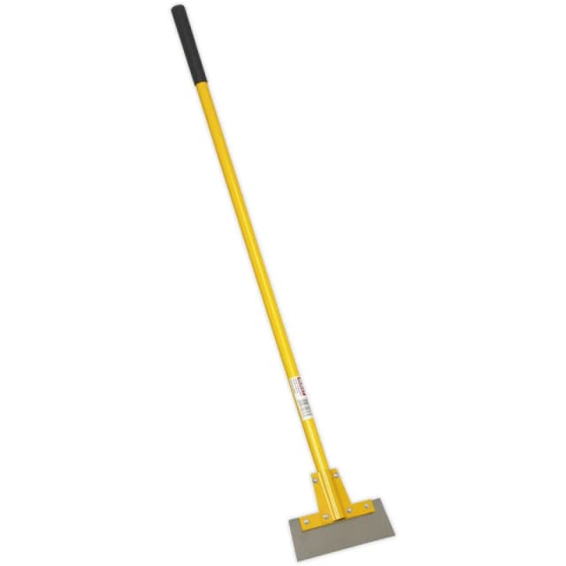 Loops 1.5m Heavy Duty Workshop Floor Scraper Blade - 300mm Carbon Steel Blade Metallics