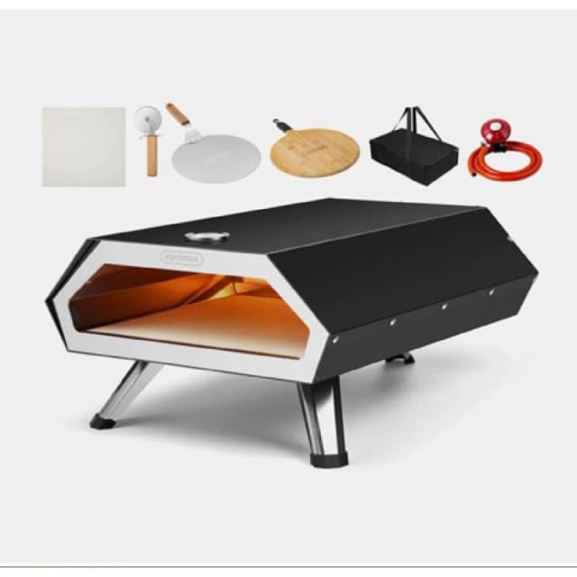 VonHaus Gas Pizza Oven Black unisex One Size