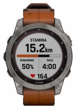 Garmin 010-02540-31 fenix 7 Sapphire Solar Titanium Watch