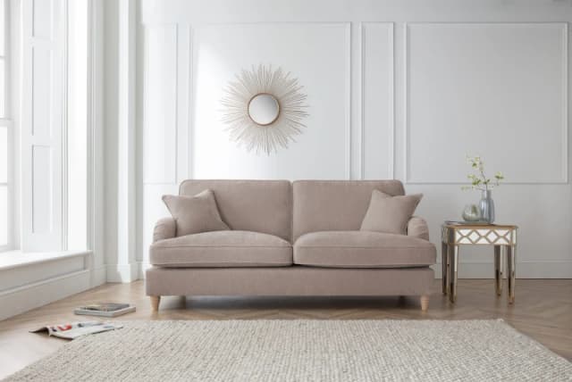 The Great Sofa Company Orla 3 Seater Sofa Manhattan Navy in Taupe Unisex