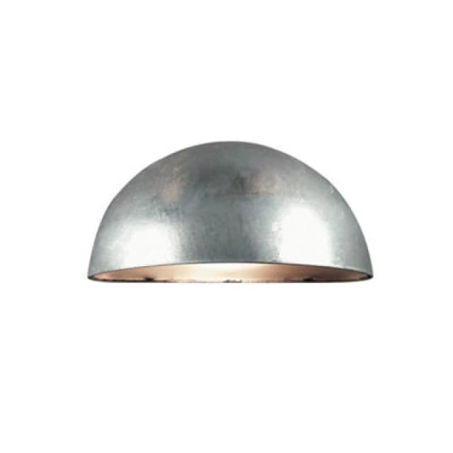 Nordlux Scorpius Outdoor Galvanized Steel Wall Light Coastal/marine Safe Silver,mains