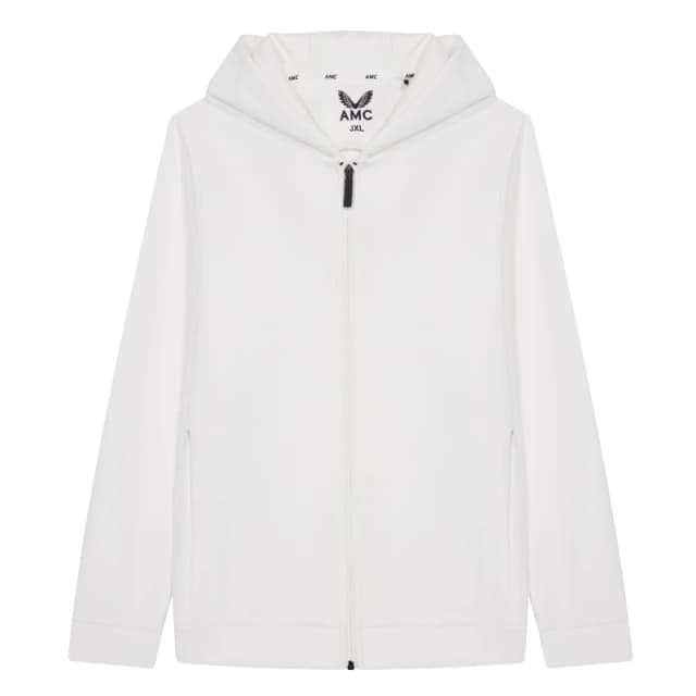 Castore Tennis Full Zip Hoodie Juniors - White White 9 - 10 Years