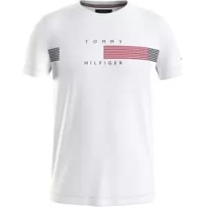 Tommy Hilfiger Stripe Graphic T-Shirt - White