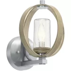 Elstead Lighting - Elstead Kichler Grand Bank Outdoor Modern Wall Lamp Distressed Antique Grey, IP44