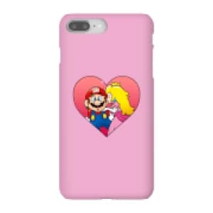 Nintendo Super Mario Peach Kiss Phone Case - iPhone 8 Plus - Snap Case - Gloss
