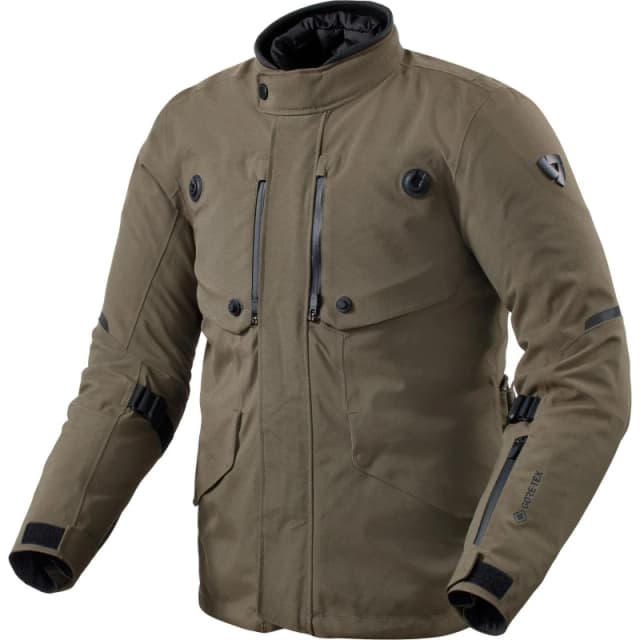 Rev It Trench 2 Gore-Tex Motorcycle Jacket L Black Olive