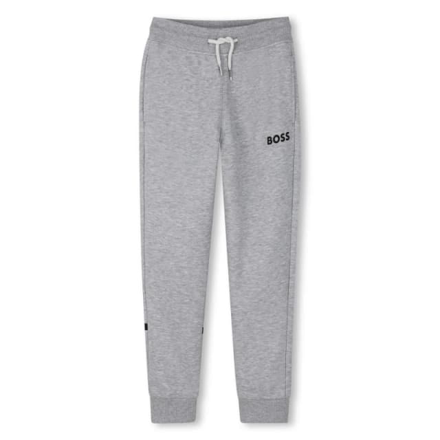 Boss Kids Closed Hem Fleece Joggers Grey male 4Y