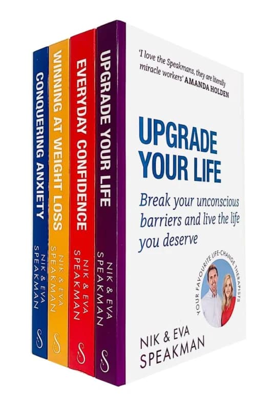 Nik and Eva Speakman 4 Book Collection Conquering Anxiety Everyday Confidence Nik Speakman & Eva Speakman Books