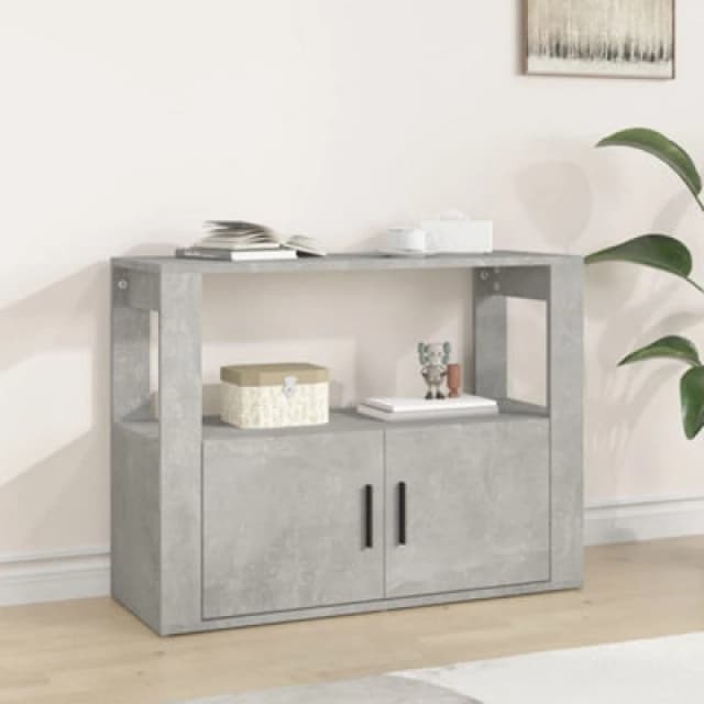 Vidaxl Sideboard Concrete Grey 80X30X60 Cm Engineered Wood