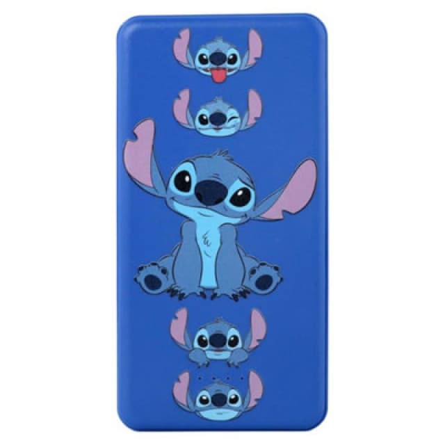 Disney Stitch 10000Mah Power Bank Classic Expressions in Blue Blue One Size Unisex 8101464670074