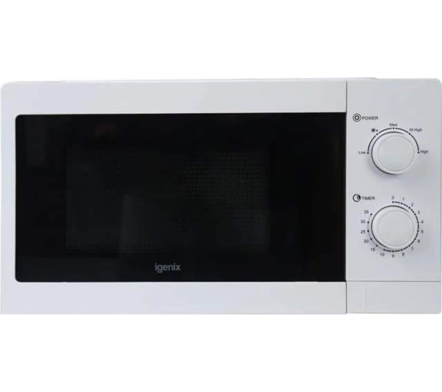 IGENIX IGMS08080W Compact Solo Microwave - White 5016368010440