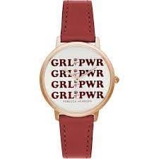 Rebecca Minkoff White And Red Classical Watch - 2200274 - multicoloured