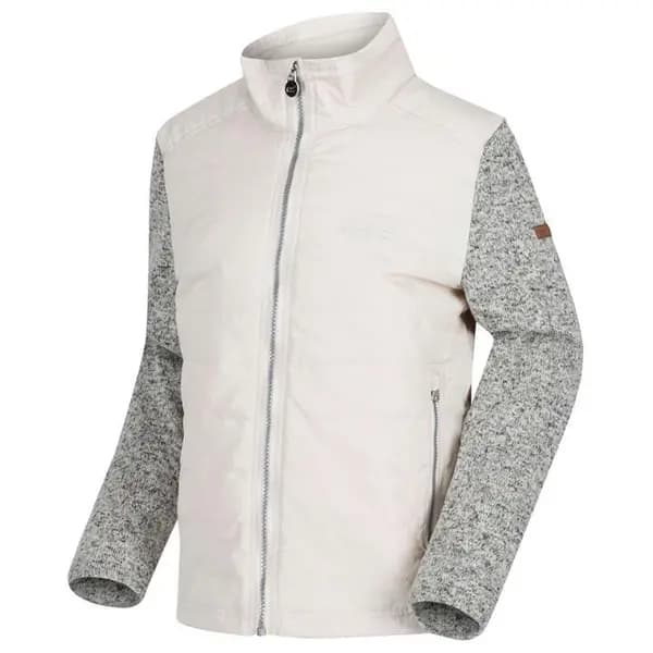 Regatta Kenya Padded Jacket with Fleece Sleeves Light Vanilla White boys's Children's coat in White / 4 years,11 / 12 years,5 / 6