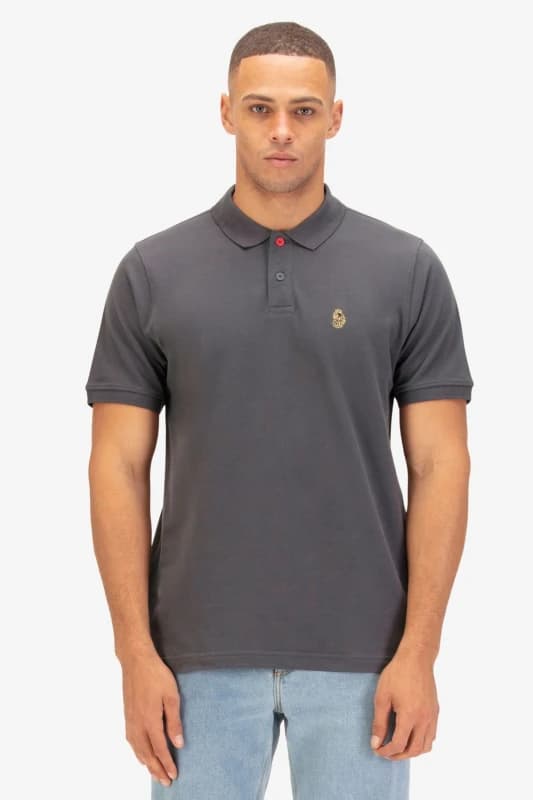 Luke 1977 Mens New Mead Polo in Charcoal Size: Large Charcoal Male L