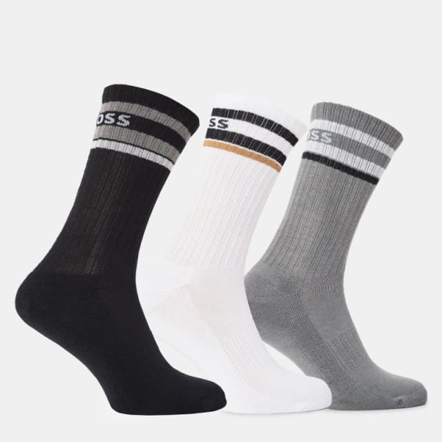Boss 3p Qs Rib Stripe Vb 10276538 0 Blk/Gry/Wht 960 male 6-11