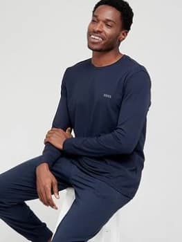 BOSS Bodywear Mix & Match Lounge Long Sleeve T-Shirt - Navy Size M Men