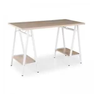 Pella home office workstation with trestle legs – Windsor