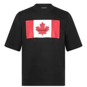 DSQUARED2 Flag t Shirt - Black