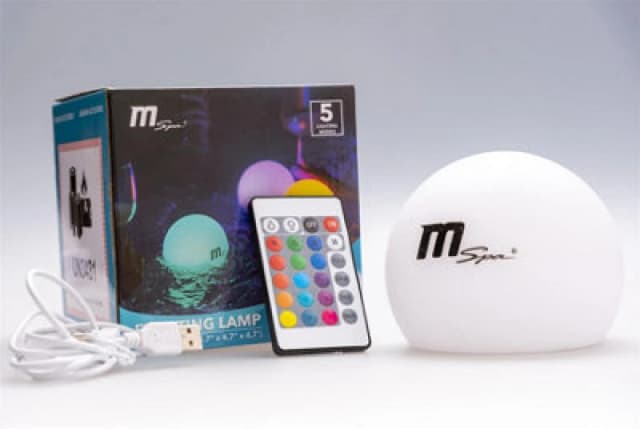 Shatchi Inflatable Waterproof PVC Lamp Fits Most Spas Accessories for MSpa Hot Tubs, White White