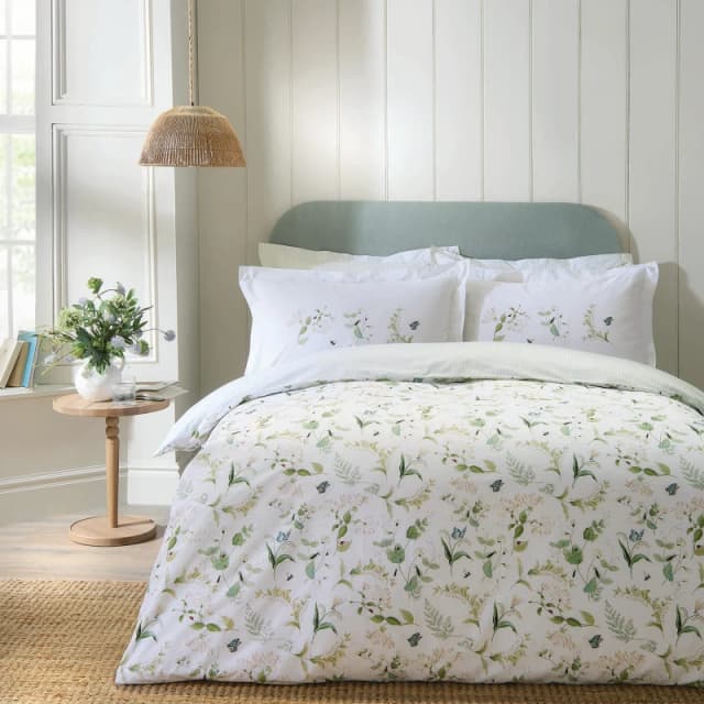 Sophie Allport Wild Floral Duvet Set, Double, Green