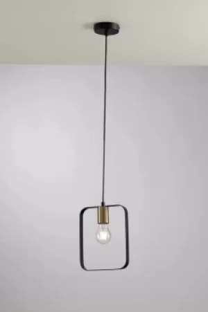 Smith Twin Ceiling Pendant Light Frame, Brushed Gold, E27