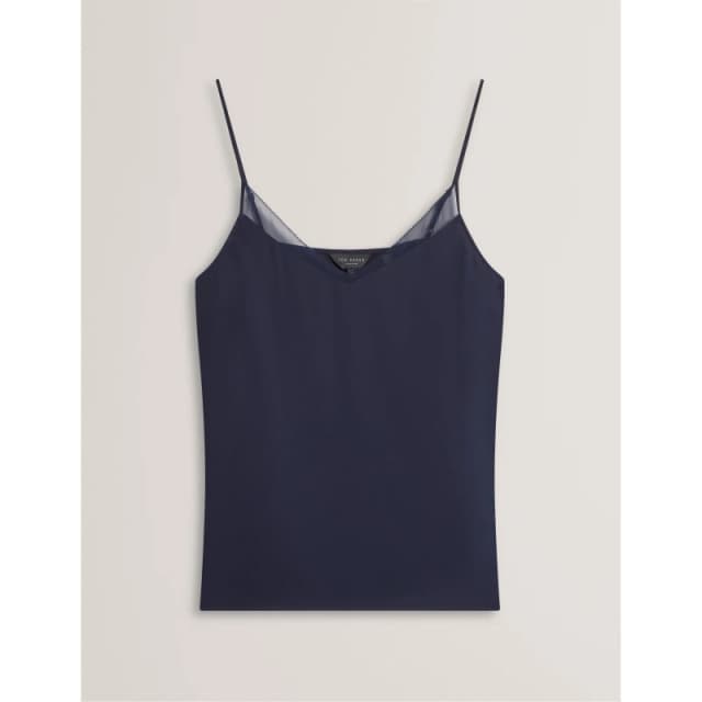 Ted Baker Womens Chiffon Woven Cami Vest Navy female 8 (XS)