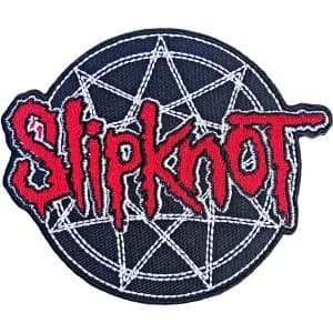 Slipknot - Red Logo Over Nonogram Standard Patch