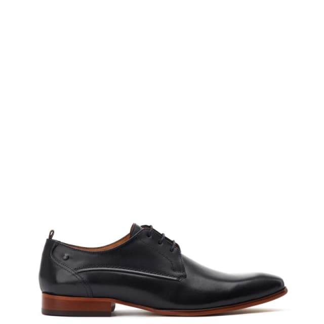 Base London Base London Men Gambino Lace Up Derby Shoe in Black Size: 11 Black 11 Male 5038538339694