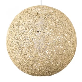 Bjorn Medium Cream Twine Pendant Shade