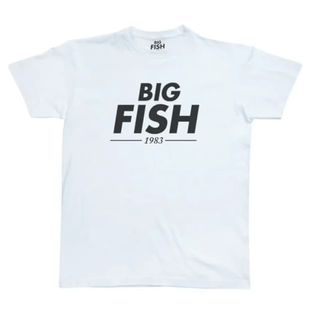 Big Fish Logo T-Shirt Big Fish Blanc Male XL TEE-PRINT--LOGOBIGFISH-WHITE-XL