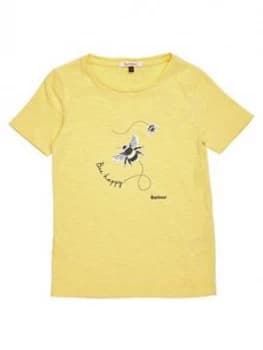 Barbour Girls Merseyside Bee Print T-Shirt - Yellow