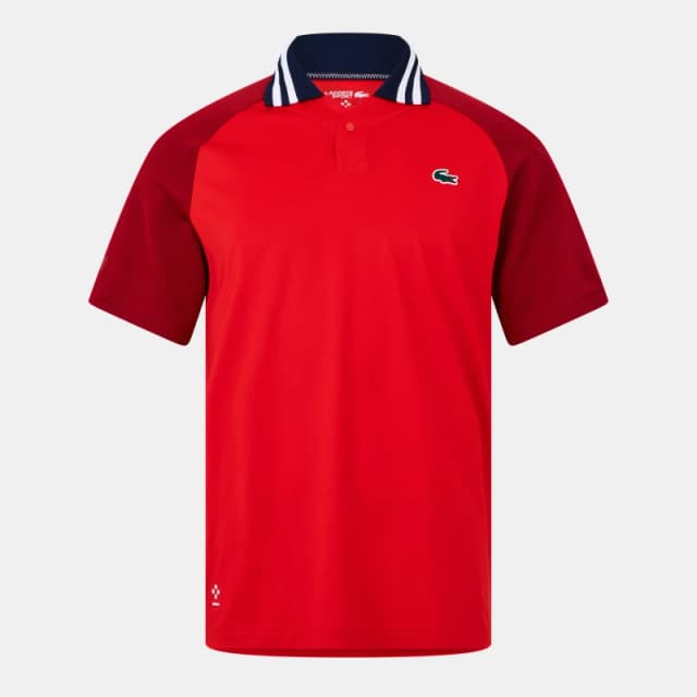 Lacoste Mens Logo Short Sleeve Polo Shirt Redcurrant Bush male XS