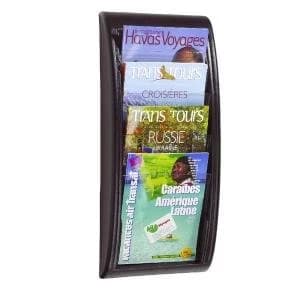 Fast Paper Quick Fit System Wall Display 4 x A4 Black F406101