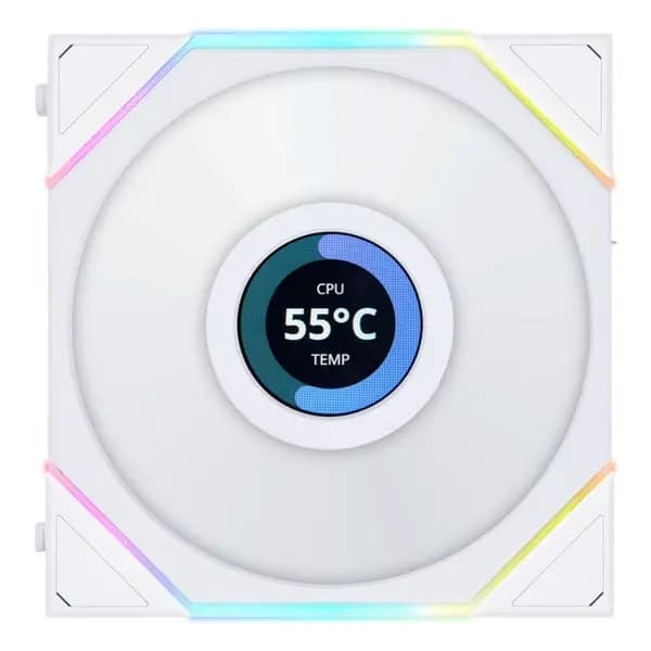 Lian Li UNI FAN TL LCD 140mm PWM ARGB Fan - White