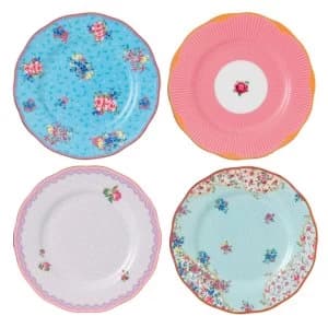 Royal Albert Candy mix mixed set of 4 plates