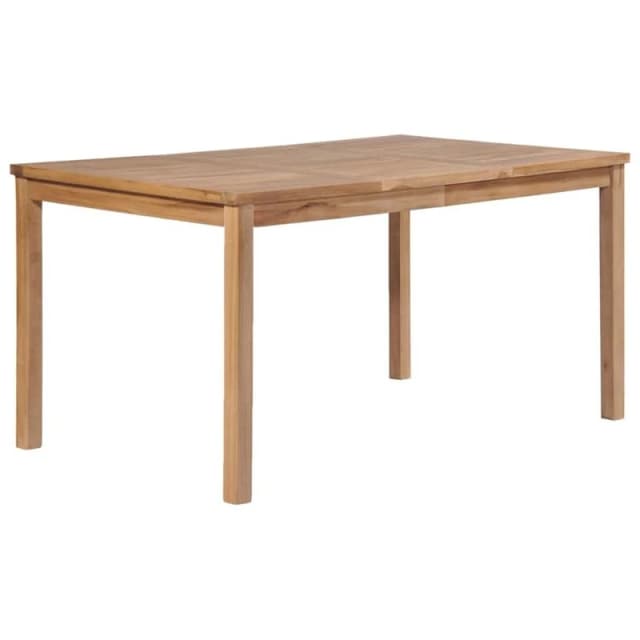 VIDAXL Garden Table 150x90x77cm Solid Teak Wood Vidaxl 44997