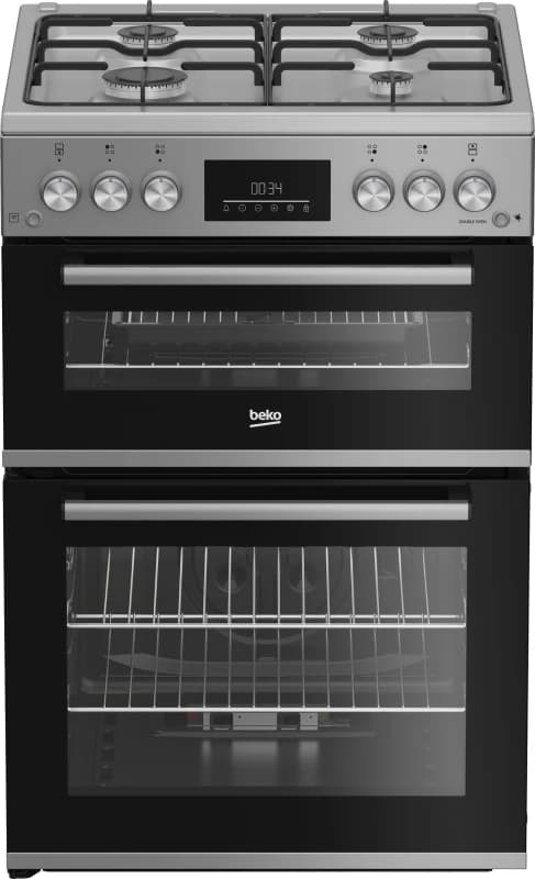 Beko FDG6231CS 60cm Gas Cooker - Silver - A Rated