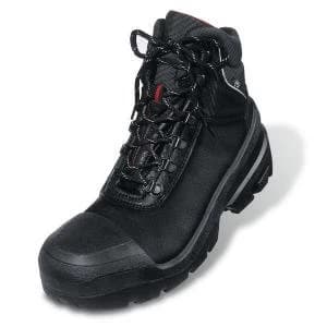 Uvex Quatro Boot Leather Upper PUR Sole Size 10 Wide Fit Black Ref