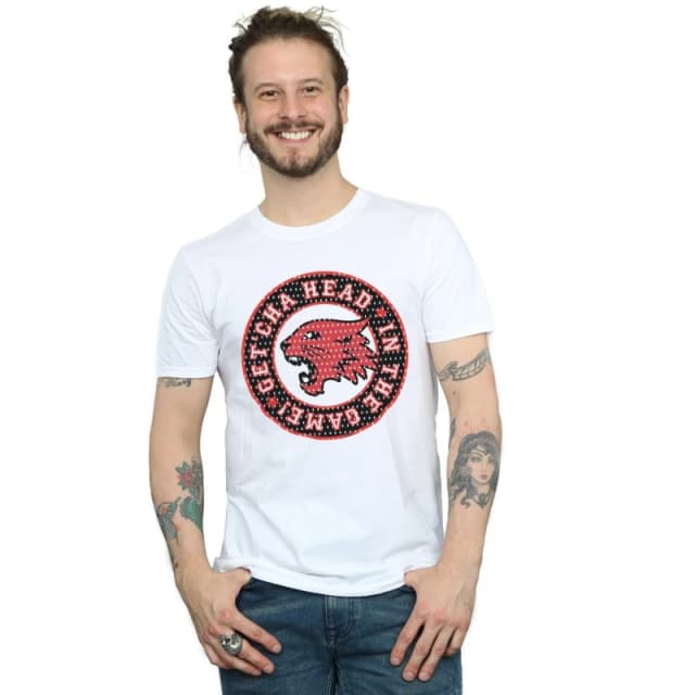 Disney Men High School Musical The Musical Head In The Game T-Shirt in White Size: Small White S Male 5059400926675